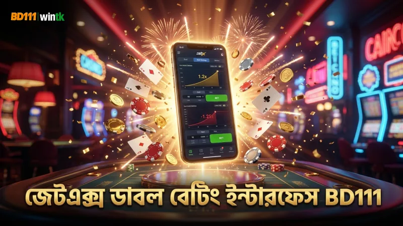 জেটএক্স গেমের ডাবল বেটিং ইন্টারফেসের বিস্তারিত ব্যবহার
