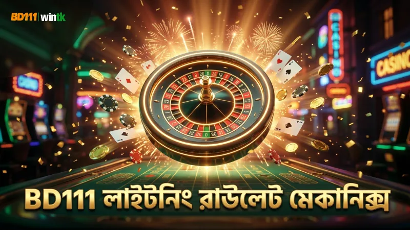 BD111-এর লাইটনিং রাউলেট মাল্টিপ্লায়ার মেকানিক্স বোঝায়।